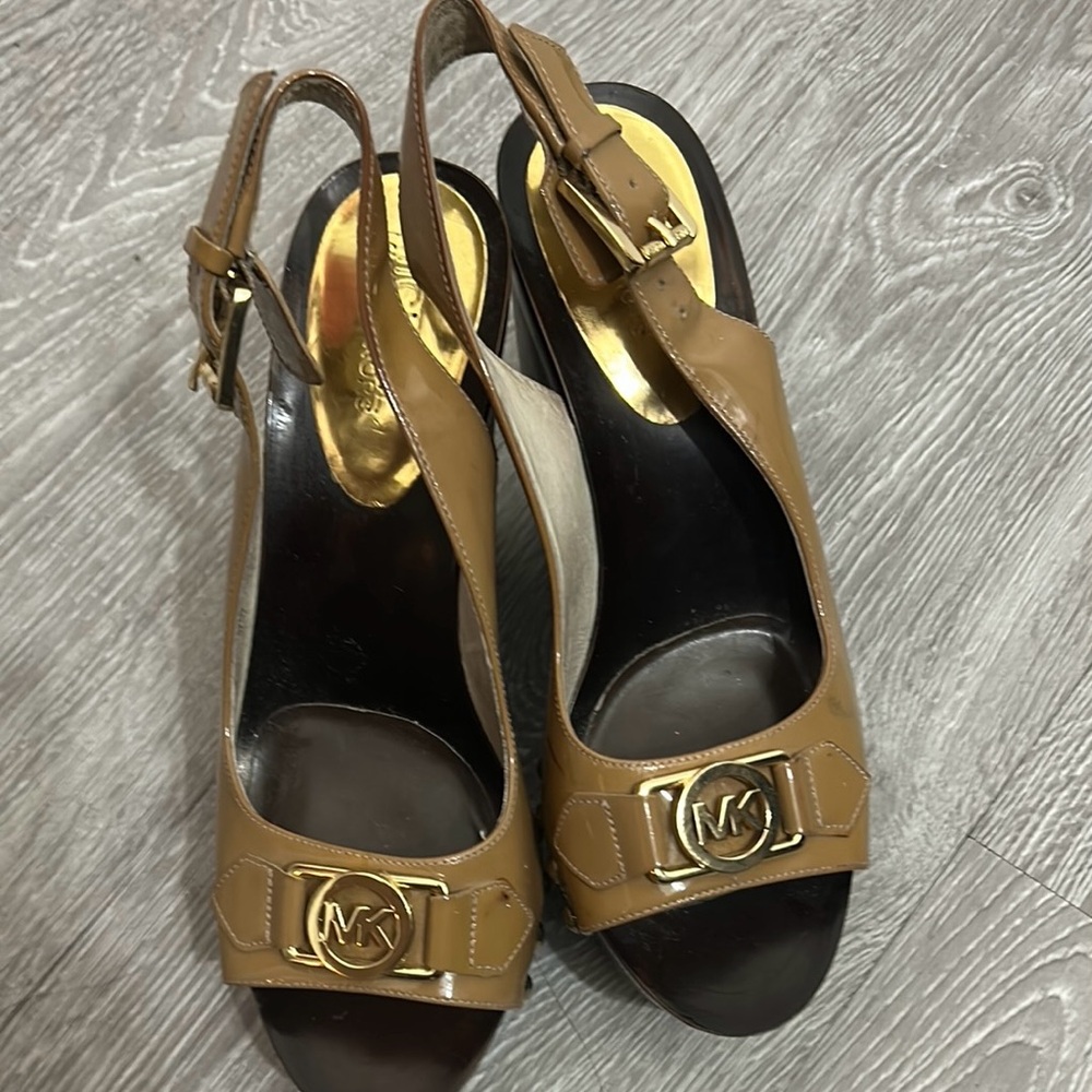 Michael Kors Tan Slingback Sandals